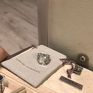 David Yurman large Prasiolite Wheaton Ring